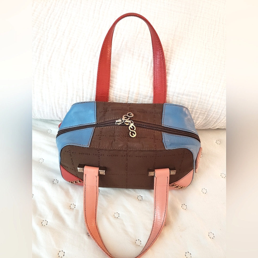 Escada Colorblock Mini Bowler handbag - Picture 5 of 12